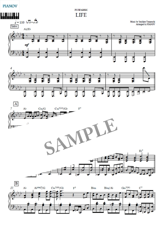 Life Full Ver フジファブリック ピアノ楽譜 Mucome 音楽 楽譜の投稿ダウンロードサイト
